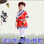 男女袍童藏水袖 正品 儿童藏服装 蒙古舞台演出服幼族儿园少数族表演