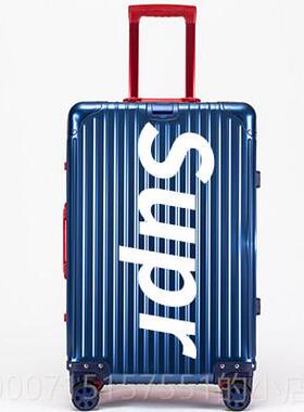 正品定制logo全铝合金红色女行李24寸镁男机旅行箱su箱p拉杆箱20