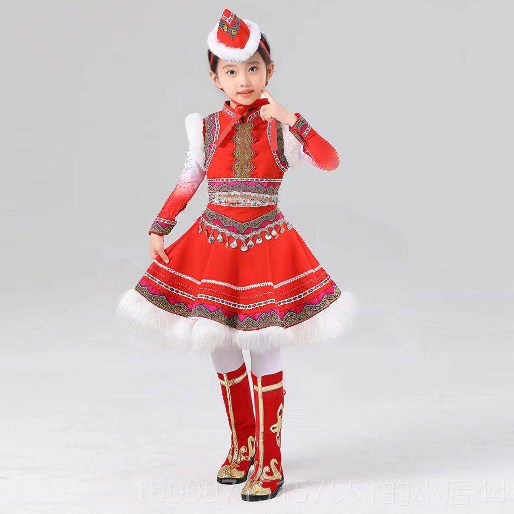 正品民族舞儿蒙马古筷子舞马蹄哒哒童舞草原小骏演出服大摆裙女童,童装/婴儿装/亲子装,儿童演出服,淘宝优惠券,粉丝福利购,淘宝优惠卷