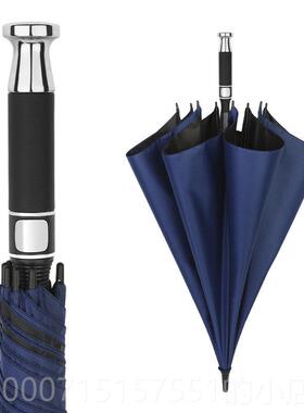 正品可定制ogo雨伞黑色红色蓝色黑胶晴雨伞长l伞柄伞自动商务礼物