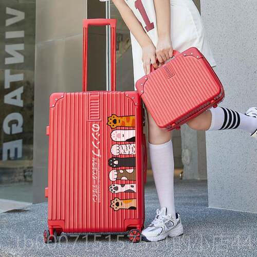 高档行李箱女旅日系涂鸦0行箱男28拉杆箱24新款2021寸密码皮箱子