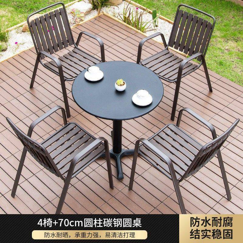 户外桌花椅室外庭花园防腐木咖啡小院茶几阳台组园休闲茶GBY桌餐