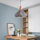 北欧现代个性 单头餐厅吊工业饭店吧台意咖啡客厅354奶茶风店创木