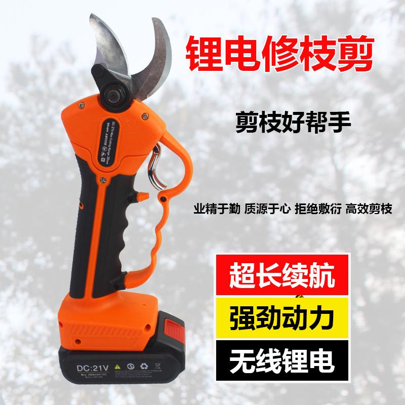 手持电动修枝剪充电式锂电剪SK5钢刀头园林果树剪粗枝剪果树剪