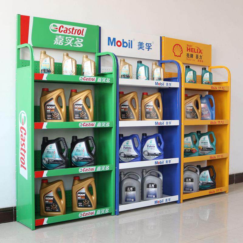 加厚机油货架展示架商用多层落地式陈列架五金工具置物架简易铁架