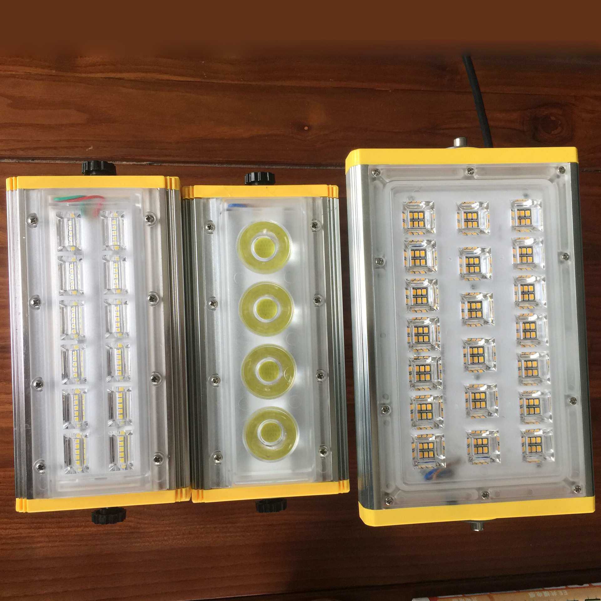led投光灯广场灯50W户外防水隧道灯100w防水泛光红色绿色粉色蓝色