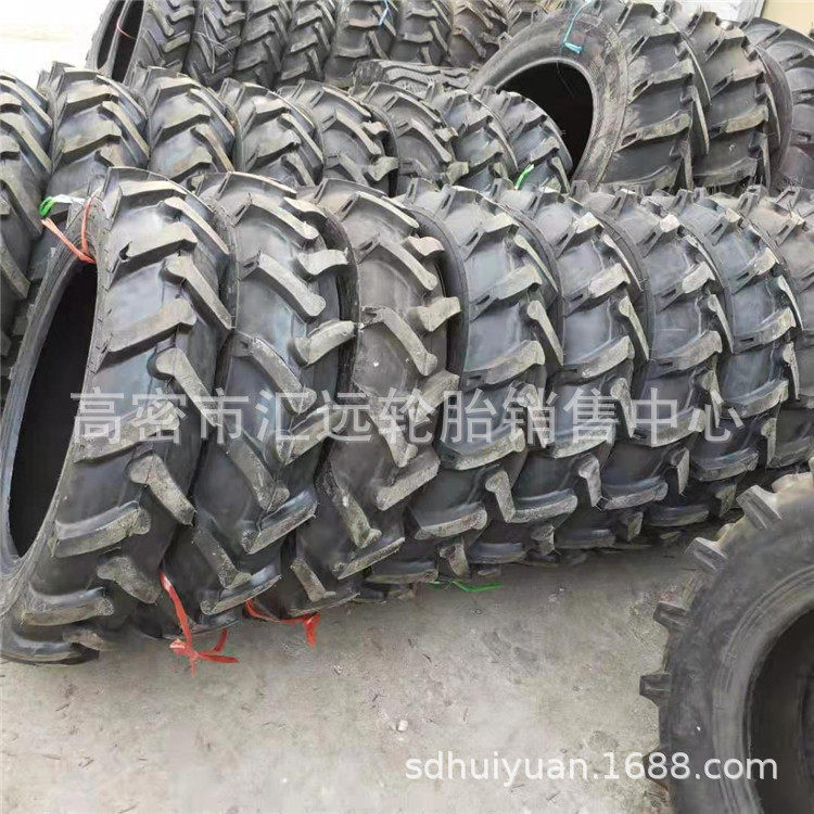 现货销售卢河8.3-24农用机械轮胎人字花纹9.5-24农用拖拉机轮