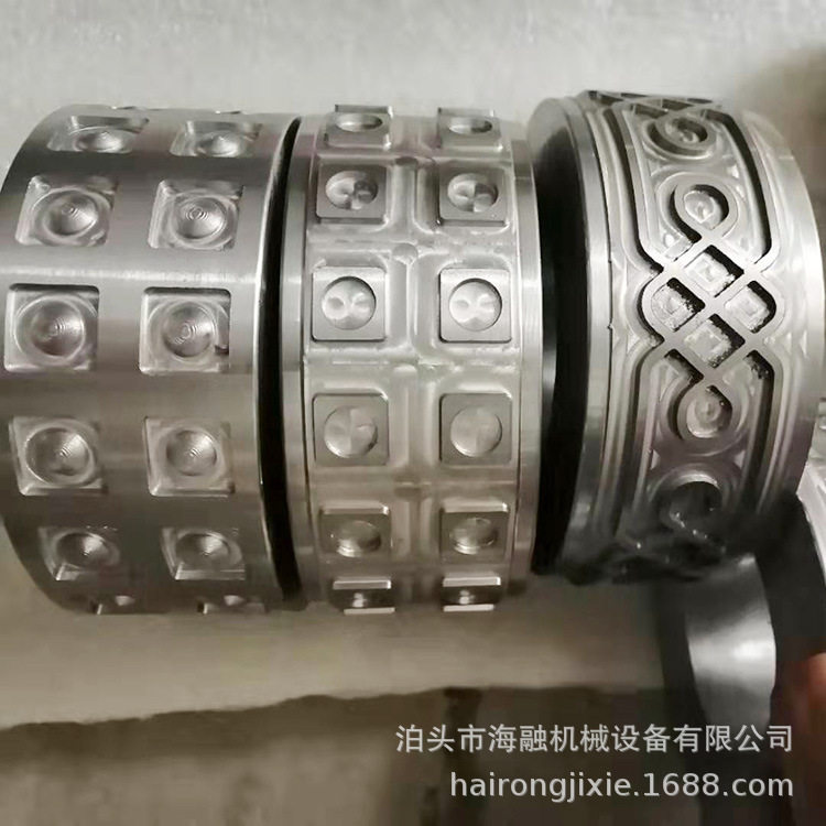 金属压花机压边轮卷板雕刻模具