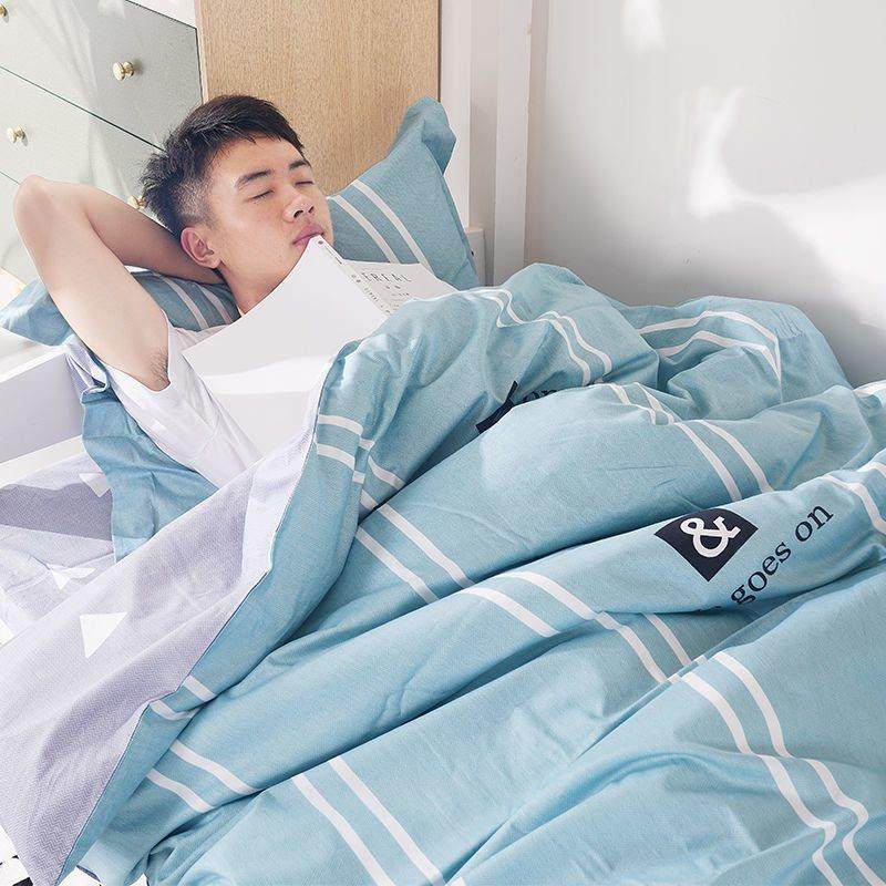 学生宿床上三件套舍品纯棉用4件套上下铺UUW单人床被褥套装单被套,床上用品,床品套件/四件套/多件套,淘宝优惠券,粉丝福利购,淘宝优惠卷