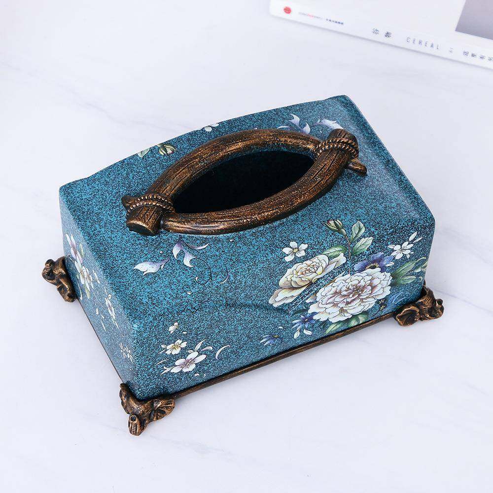 纸复古新中式美式工艺品件树摆脂彩绘抽纸盒客厅欧家居日用1041式,家居饰品,装饰摆件,淘宝优惠券,粉丝福利购,淘宝优惠卷