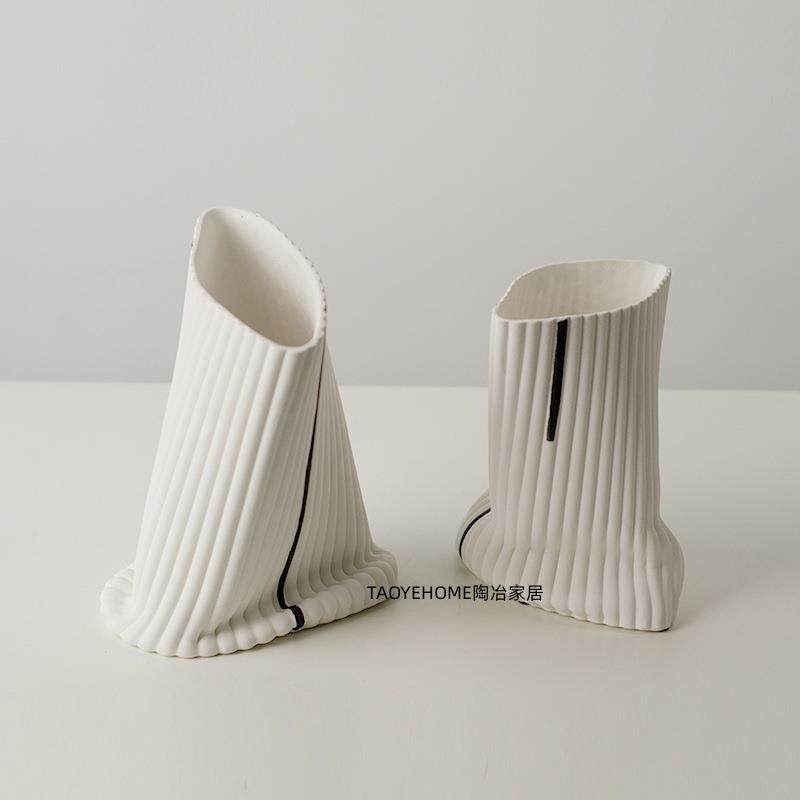 简约现手工陶瓷花瓶珍珠白家居代板房民宿花ZSZ器样软装餐品桌饰,橡塑材料及制品,工业陶瓷,淘宝优惠券,粉丝福利购,淘宝优惠卷