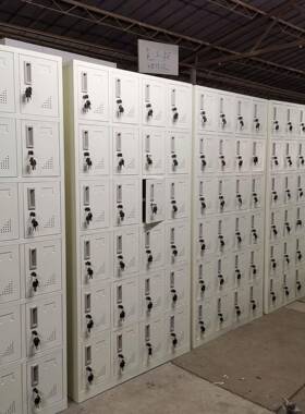 手机LUW存放寄存柜手充电柜铁皮柜蔽带锁屏柜讲机机电动工具对充