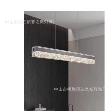 时尚长条吊灯环形错落长条纹理设客厅餐厅温馨格调家居装饰灯
