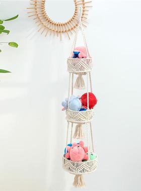 手工织厨房果MH03001吊篮收水纳波篮西米亚装饰编吊饰