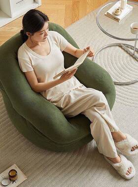 懒人式沙发榻沙榻米窝小户型卧室客厅阳台单人法网OGE红窝休闲发