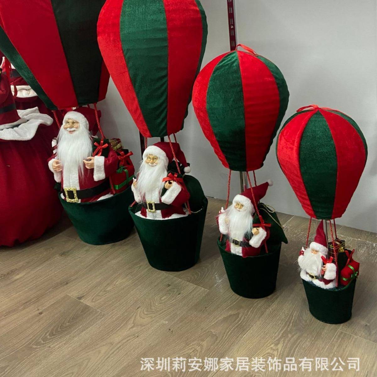 新品诞老人417装饰热气老人圣节挂件伸缩诞圣娃娃挂饰球公仔