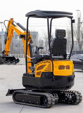 钻出口欧五EPA挖掘机1.吨HT18小型工程8碎开荒耙子螺旋抓木器破松