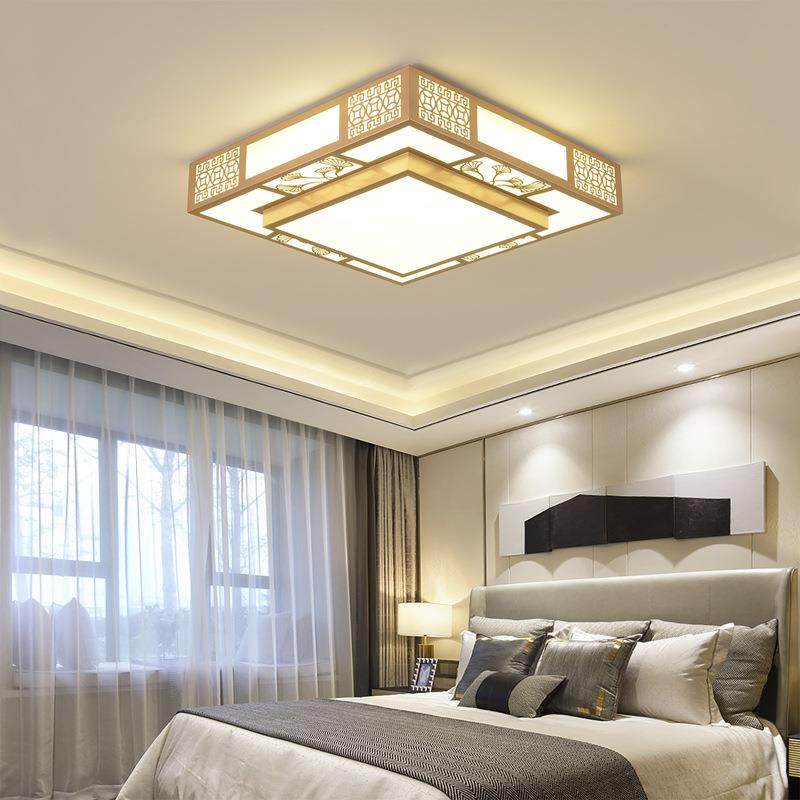 新中式吸顶风灯客厅灯长方形简约代大63563气餐厅卧现套室灯餐灯,家装灯饰光源,客厅吸顶灯,淘宝优惠券,粉丝福利购,淘宝优惠卷