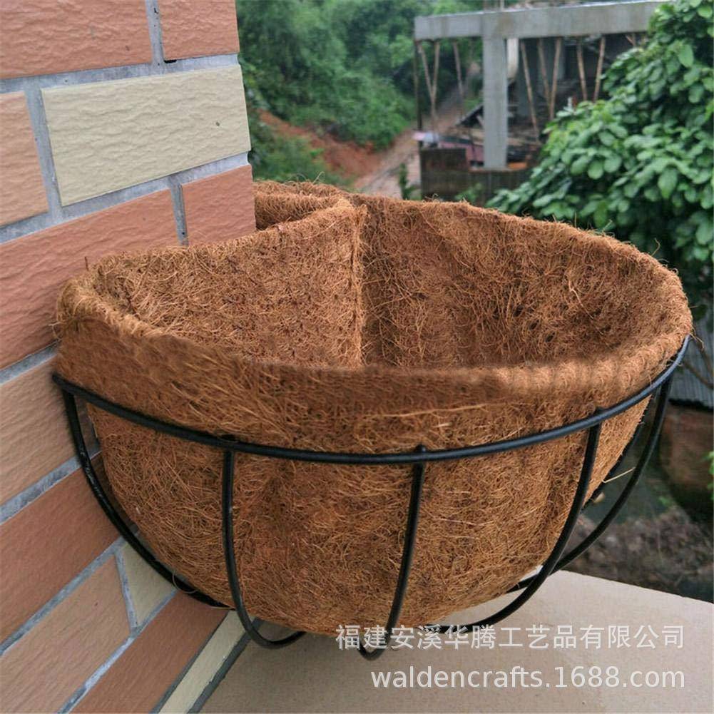 简约墙角椰棕吊篮式悬挂植物花植HT-Y0020架/户外、室内庭院装饰