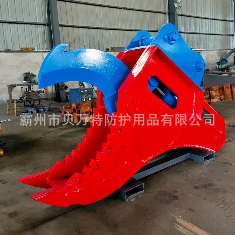 机属具J-1XXQ挖剪一体多用途树墩挖拔机机大开S口树根须剪断挖机