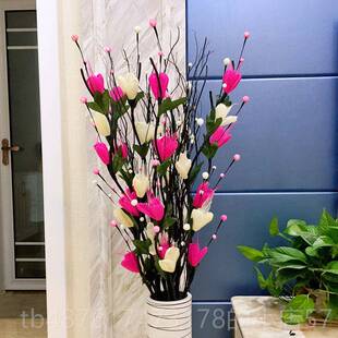 正品红果发财果假浆仿真花客厅落干地叶脉花花束摆设新年婚花庆装