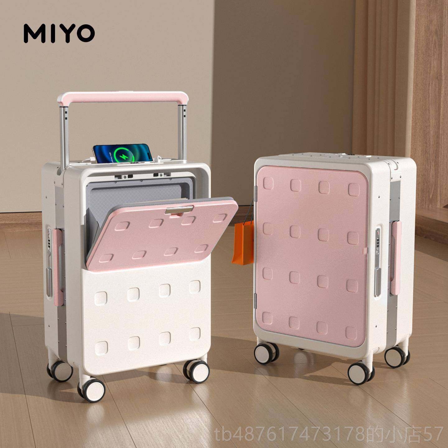 正品MIY前开 行李箱2025新O款侧开宽 盖密码登机超轻便拉杆旅行皮