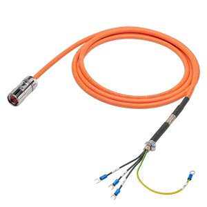 6FX3002-5CL12-1BF0 V90 动力电缆，用于1.5~7 kW电机 含接头 15m