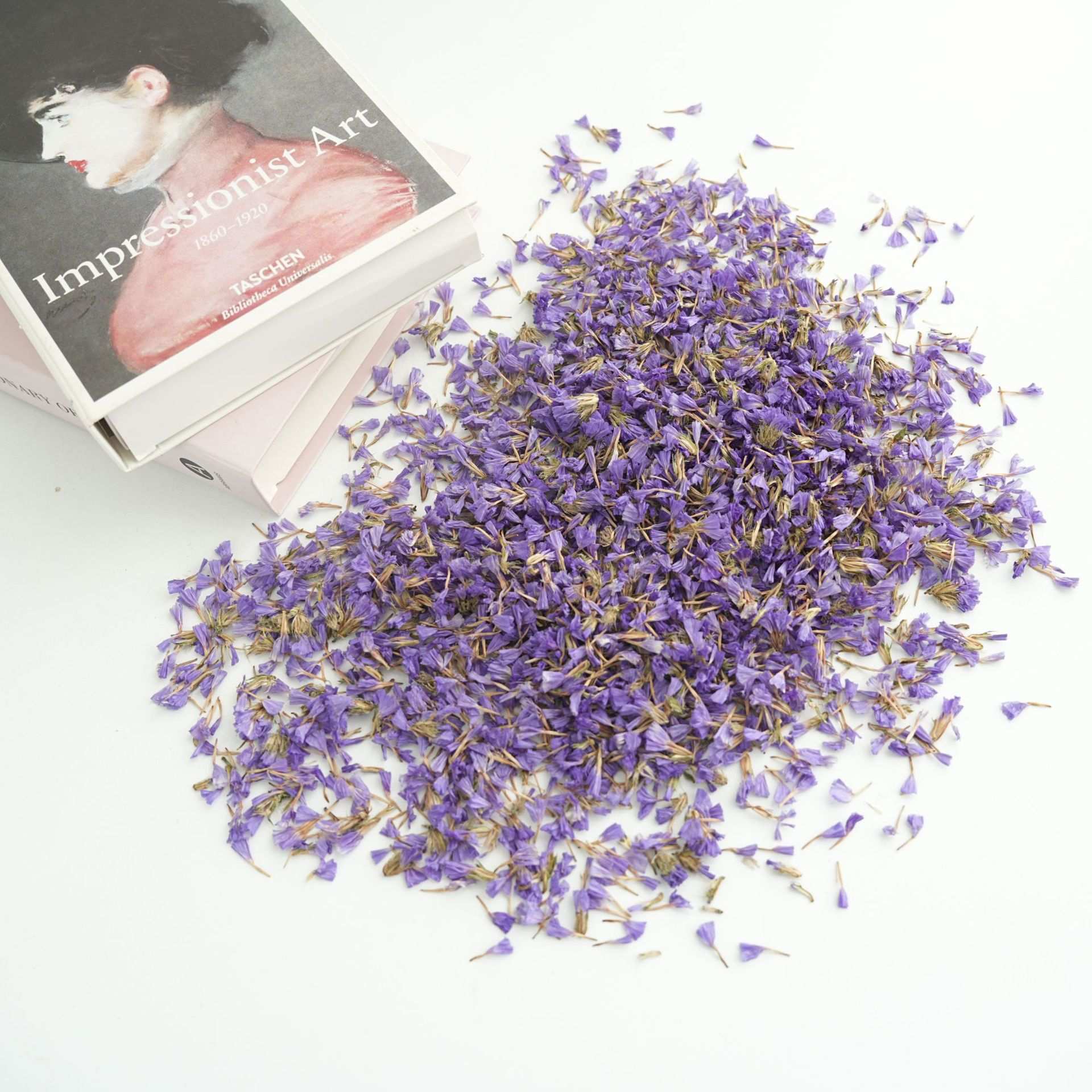 勿忘我花茶浴盐包紫色勿忘我花瓣勿忘我碎片植物花草茶新货散装