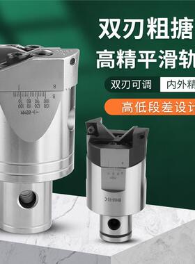 双刃粗搪头BSW可调式粗镗刀BSW25 32 40 52 68及各类粗镗刀柄镗刀