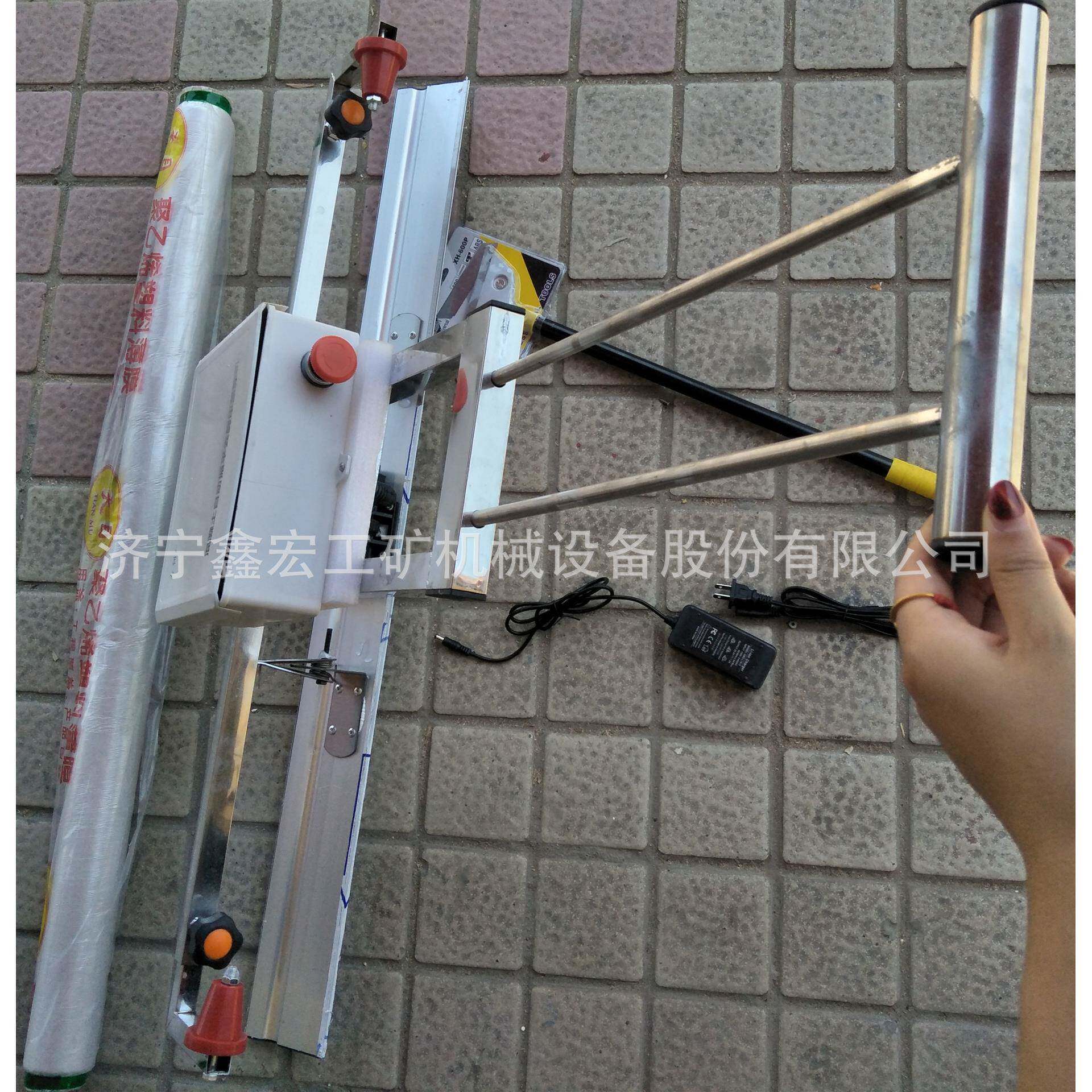 泥面油柏路盖膜机 地坪施工混凝土去脚印盖膜机 24V手贴膜机