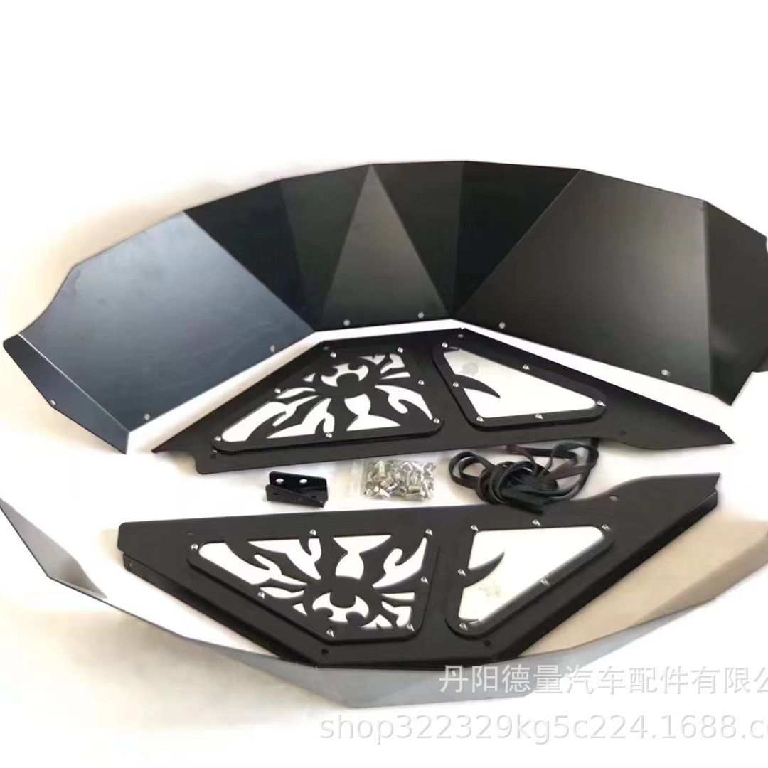 跨境轮眉适用于18-24吉普牧马人毒蜘蛛后内衬挡泥板JL改装