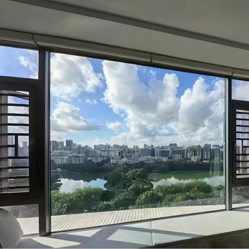 卧室阳台隔热隔音平钢化玻铝璃110120推封窗断桥开窗防蚊窗拉门窗