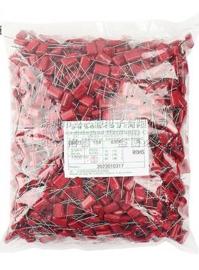 BB2电容30V154J针宽0.8m6m脚距630V15415mm20.15UFP15150NF薄膜C