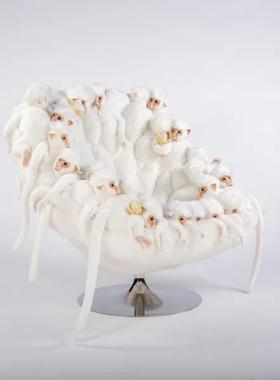 设沙计公仔椅师创意个性艺术异形玩偶动物公仔懒艺人布北极XJC熊