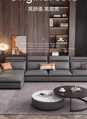 布艺沙现代简大约小户型客厅猫家具OUS乳胶科技布猫发抓皮爪布沙