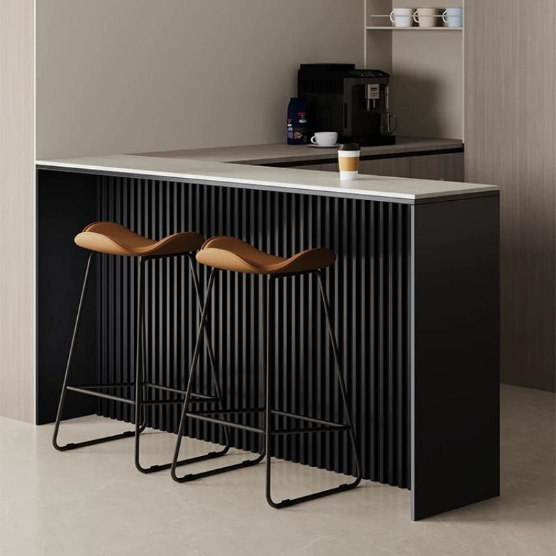 Rtd创你岩板迷小户型吧台意桌家用靠墙高脚桌厅隔断IVX沙发客后吧