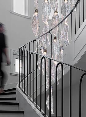 古镇工厂奢客厅吊灯别墅跃层QCH复式L公O大FT寓楼设计师轻气艺术