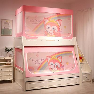 子床蚊帐1.2m上下铺1.5母梯形家用床帘17223儿童双层高低床50.9学