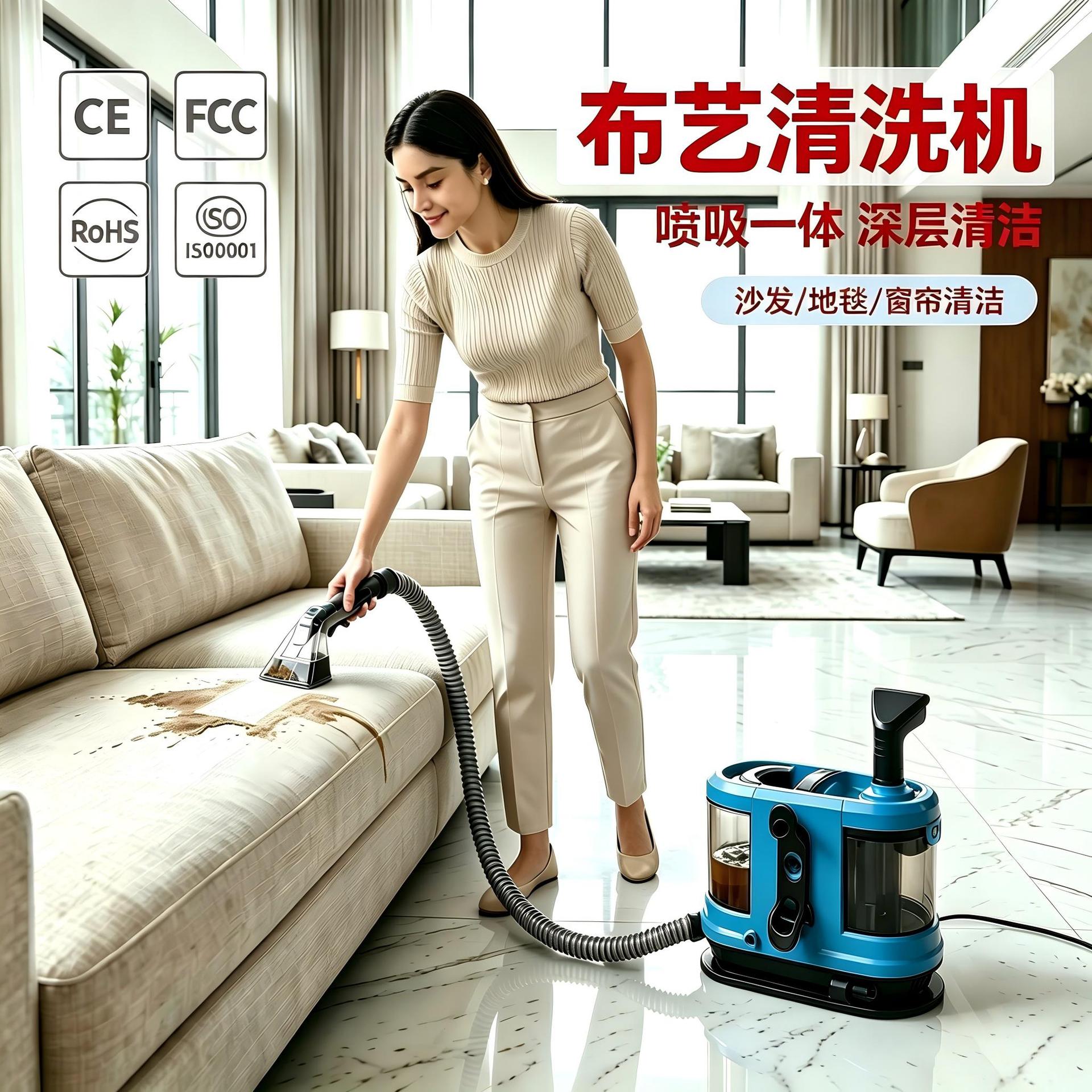 布艺沙发地毯喷抽吸一体清洗机