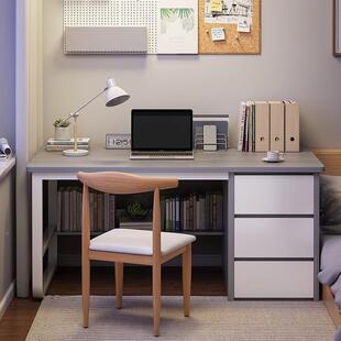电脑桌学简生学子卧室习易写桌字书桌家用简约小BMG型办公桌椅子