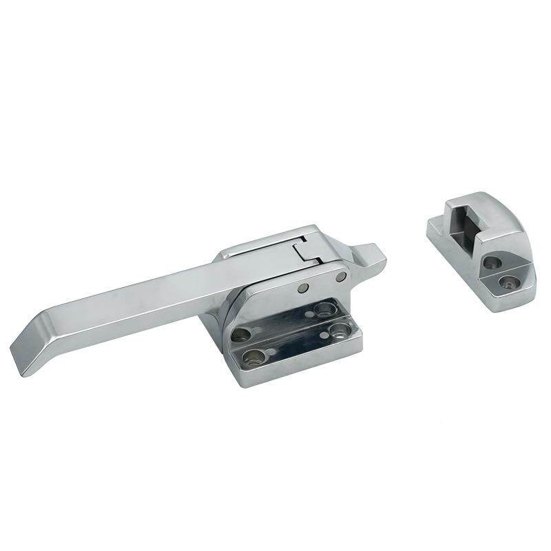 新款弹簧拉库手锌锁合金把烤箱可烘箱门锁调节冷冻柜工业门冰门扣