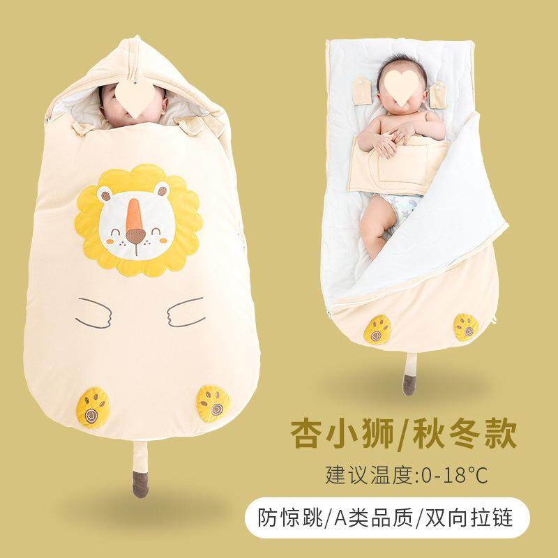 新儿款睡袋婴儿秋冬加厚初MUV生宝宝包被龄小月防惊跳冬季防踢被