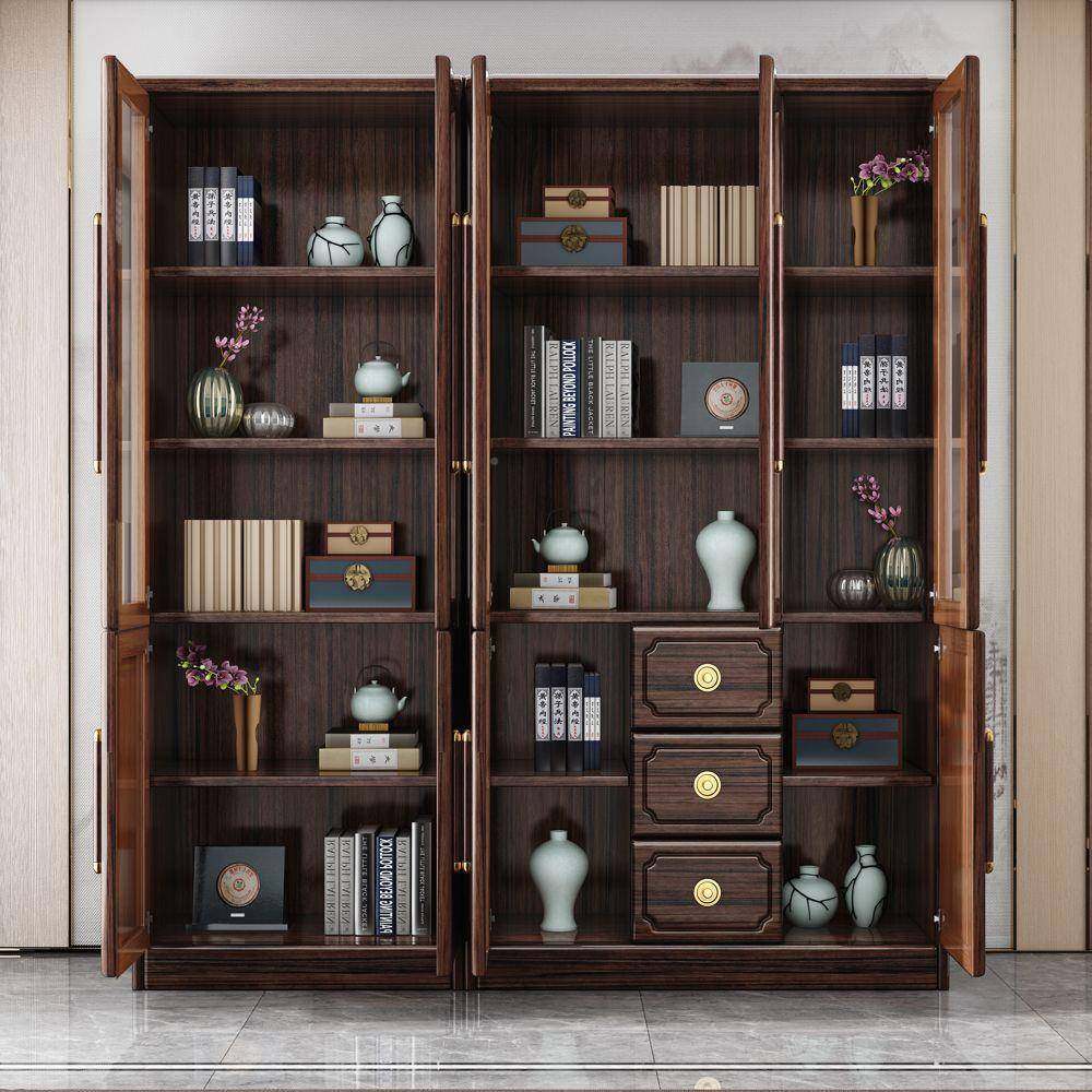 现代书GNI柜高档客落防尘金实木书柜地新中式书房厅玻璃紫门家用,鲜花速递/花卉仿真/绿植园艺,其它园艺用品,淘宝优惠券,粉丝福利购,淘宝优惠卷