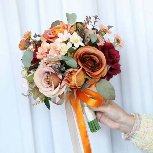 真玫手捧花新假娘结婚摄影瑰花道仿具手SP-20250拿花家居客厅餐桌