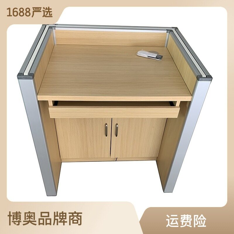 升降屏风语音桌触摸屏中控控制学校教室升降机考卡位电脑桌讲台
