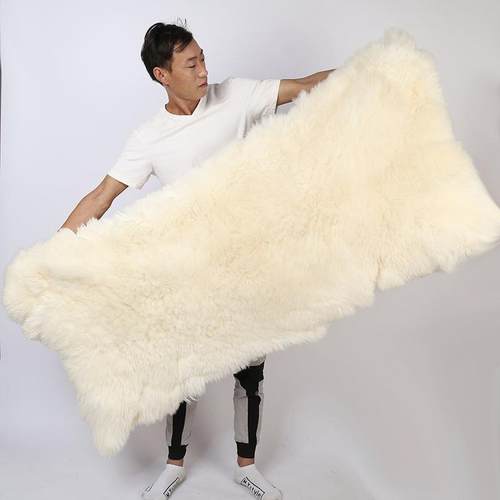 真毛羊子秋季冬保暖防YNC潮羊毛褥毯子单人一体垫子双人沙发坐垫