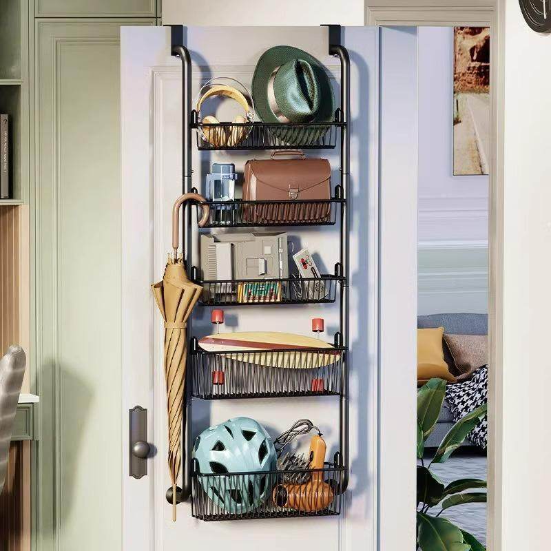 免打F98H9588孔卧室门后挂架门后挂钩后挂篮门后门收纳架物具雨伞,收纳整理,书桌收纳置物架,淘宝优惠券,粉丝福利购,淘宝优惠卷