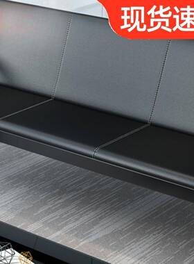 商务办室公沙发简约现代铁艺三沙发发会客接待办公人YDQ沙茶几桌