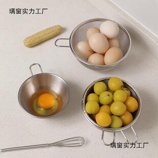 家用家居不锈料理碗带把手带刻度焙工具蛋洗水果钢迷LGR你打沥烘