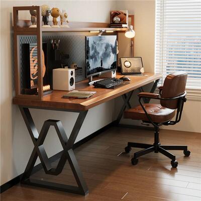 室家用体亚克力悬浮学习全实RZA木书桌书架洞洞板卧置物架一电脑